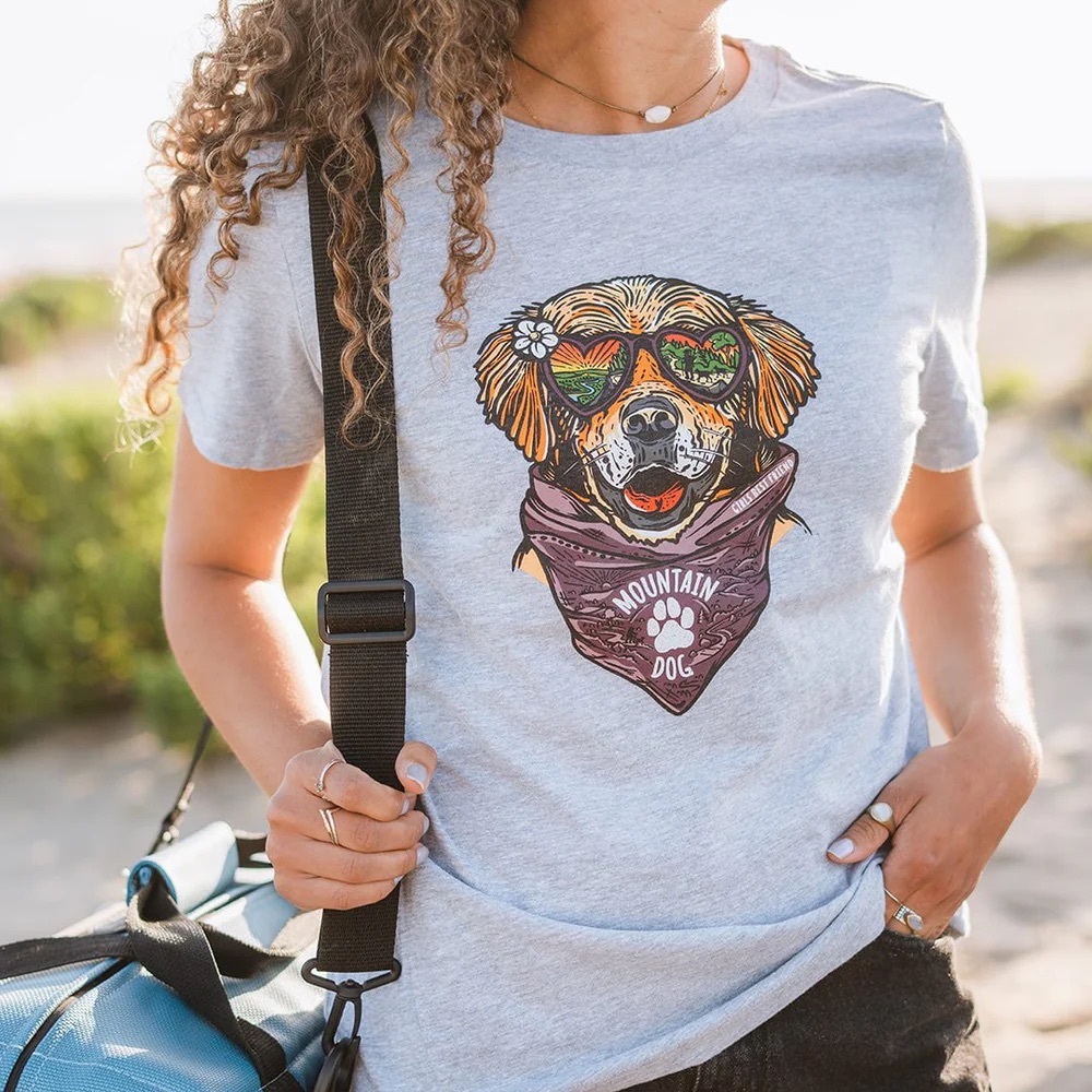 New Wild Tribute Maxxie The Mountain Dog Relaxed T-Shirt